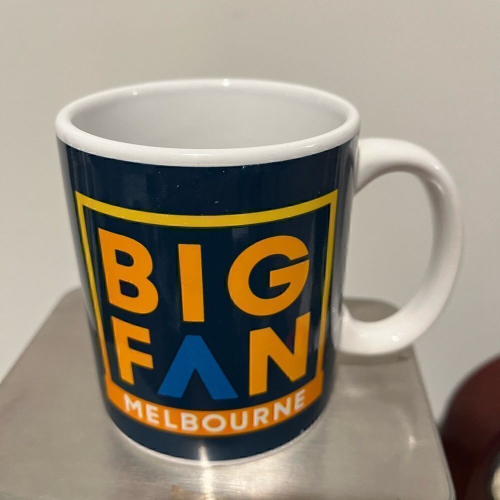 Australian Open AO Melbourne Australia Tennis Tournament coffee cup mug chipped